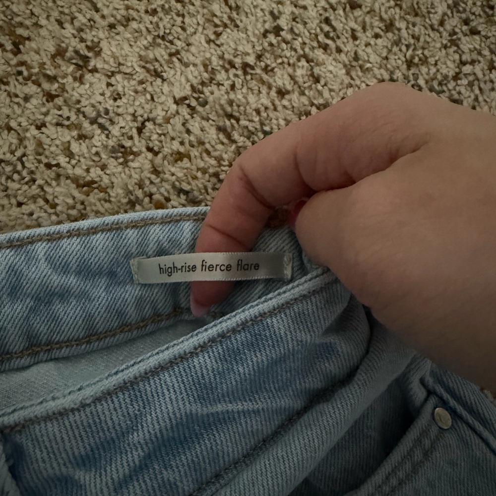 Light Blue Wrangler flare Jeans - Picture 3 of 5